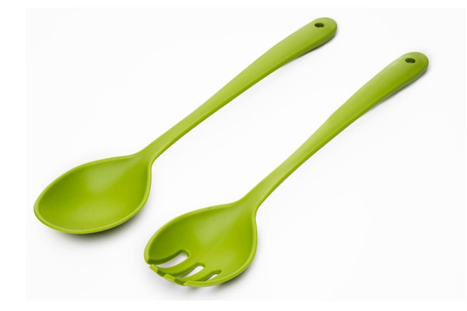 CAIMA Pojemnik na sałatkę przezroczysty/zielony - zdjęcie 6