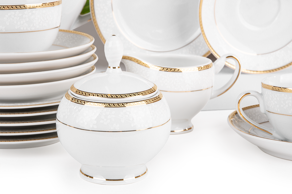 NEW HOLLIS GOLD Serwis herbaciany 6os (15el.) Gold - zdjęcie 5