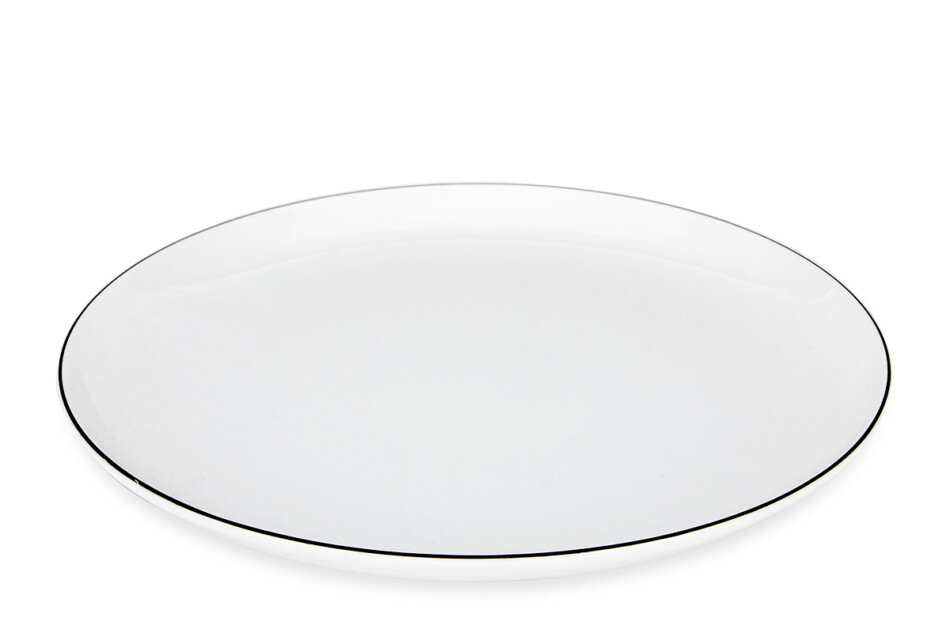 NORA CZARNY RANT Zestaw obiadowy 6os. (30 el.) Czarny Rant - zdjęcie 4