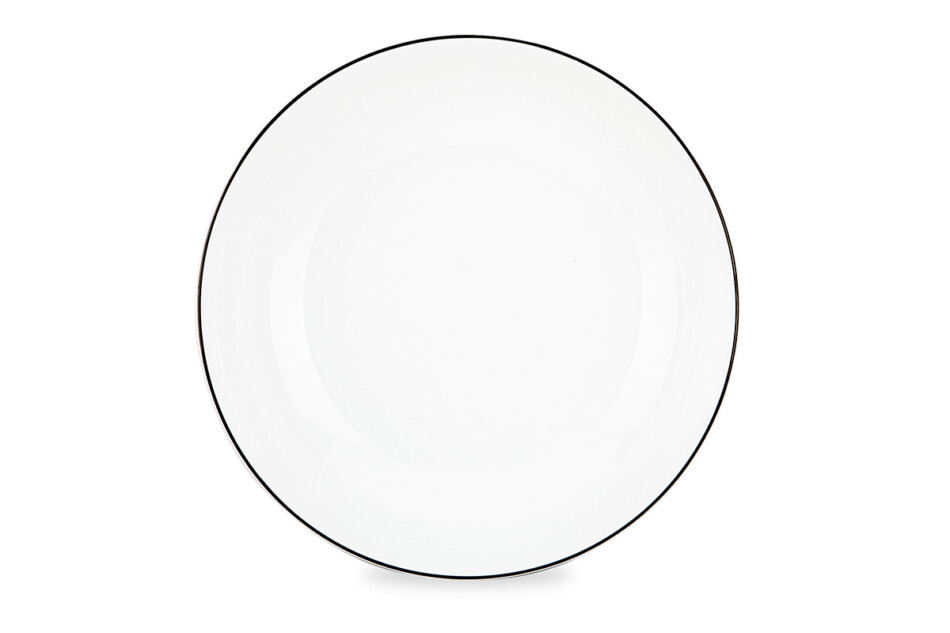 NORA CZARNY RANT Zestaw obiadowy 6os. (18 el.) Czarny Rant - zdjęcie 4