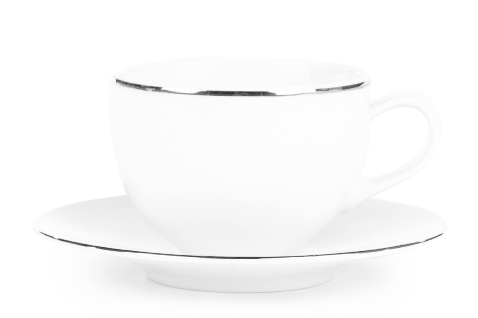 NORA PLATYNOWA LINIA Komplet filiżanek 6os. (12el.) Platynowa Linia - zdjęcie 0