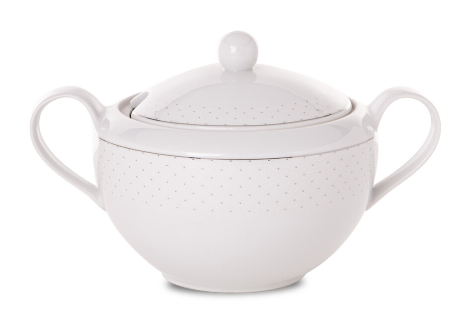 AMELIA CARMEN Zestaw obiadowy 6os. (25 el.) biały - zdjęcie 8