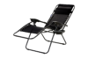 CORACIAS Leżak ogrodowy czarny - zdjęcie 2