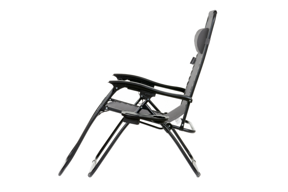 CORACIAS Leżak ogrodowy szary - zdjęcie 1