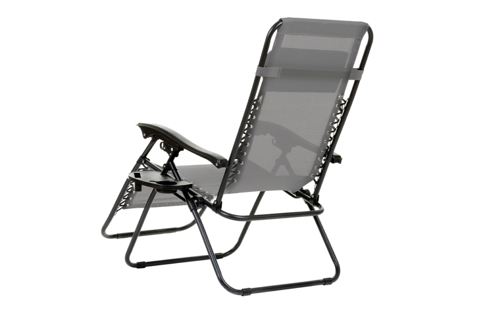 CORACIAS Leżak ogrodowy szary - zdjęcie 3