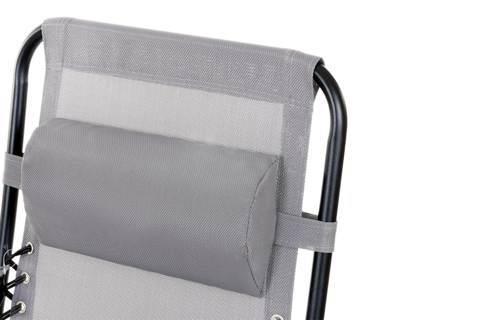 CORACIAS Leżak ogrodowy szary - zdjęcie 4