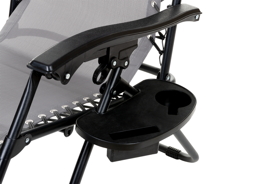 CORACIAS Leżak ogrodowy szary - zdjęcie 5