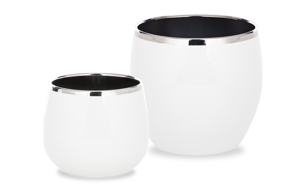 ALBUS Osłonka koło biały/srebrny - zdjęcie 1