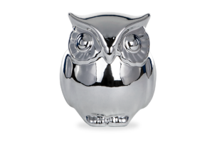 IBISO, https://dev1-mda.konsimo.pl/kolekcja/ibiso/ Figurka sowa srebrny - zdjęcie