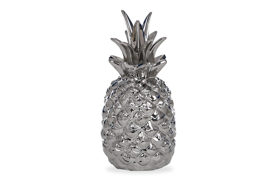 TROPICOS Figurka ananas srebrny - zdjęcie 0