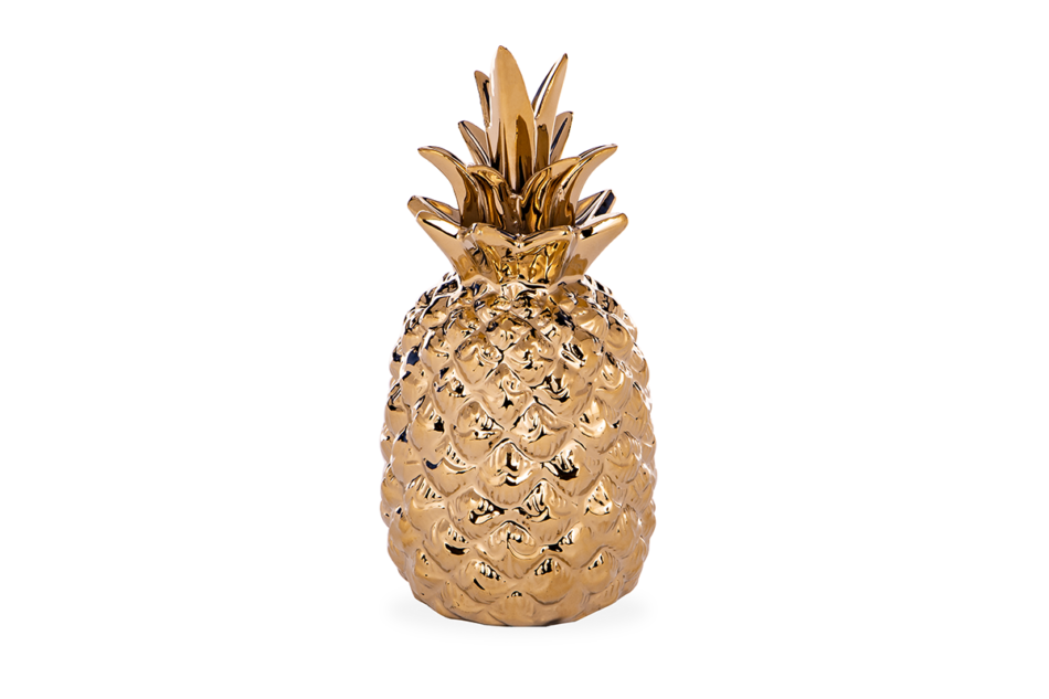 TROPICOS Figurka ananas złoty - zdjęcie 0