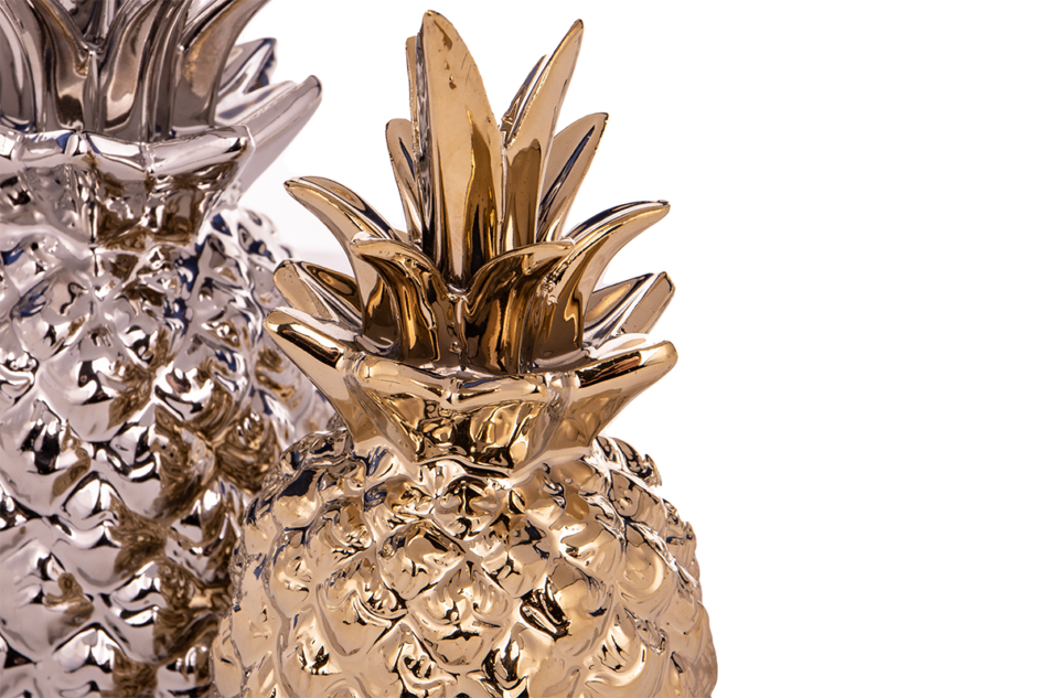 TROPICOS Figurka ananas złoty - zdjęcie 1