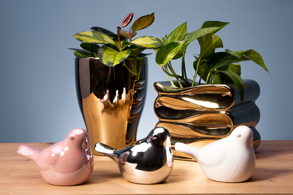 AVENIO Figurka ptak biały - zdjęcie 1