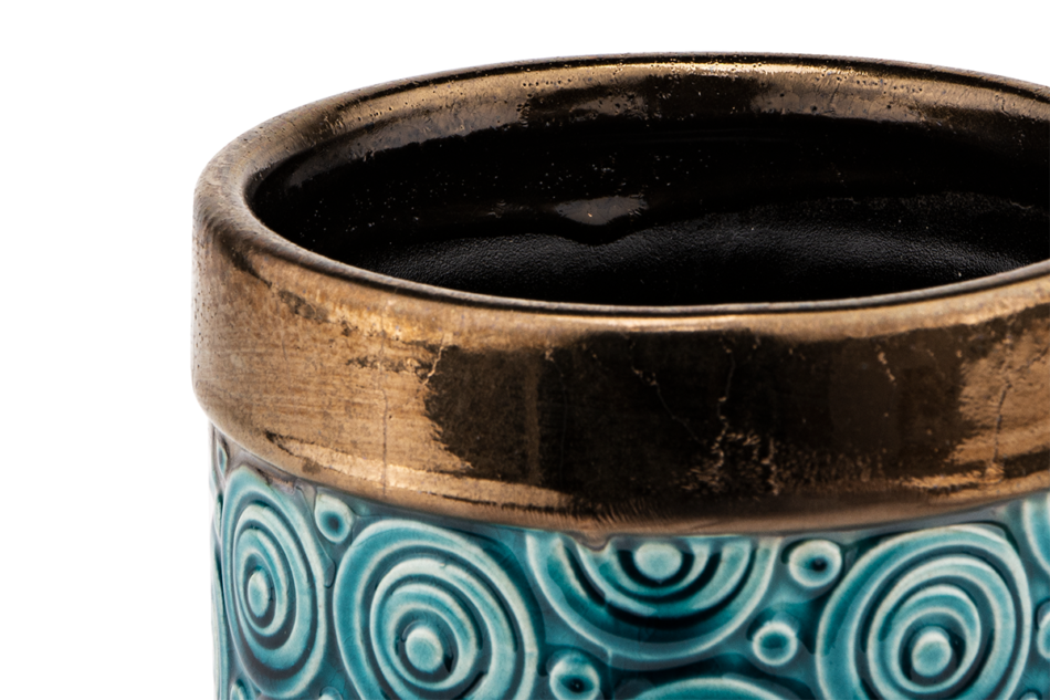 FLAVU Osłonka walec turkusowy/brązowy - zdjęcie 1