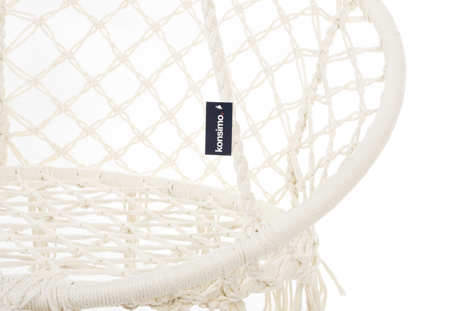 WARDI Fotel wiszący beżowy - zdjęcie 2