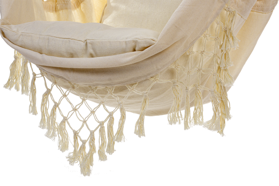 ANTERI Fotel wiszący beżowy - zdjęcie 4