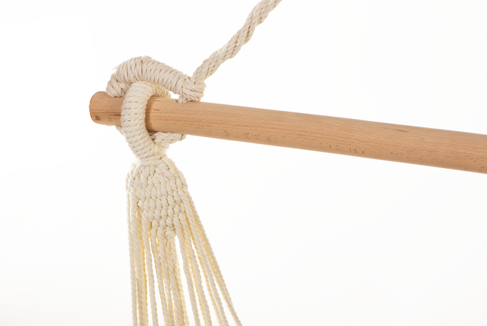 ANTERI Fotel wiszący beżowy - zdjęcie 6