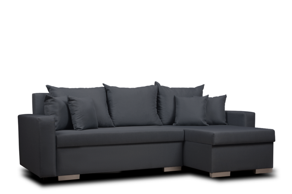 HALLIS Narożnik rozkładany (lewy/prawy) antracytowy - zdjęcie 3