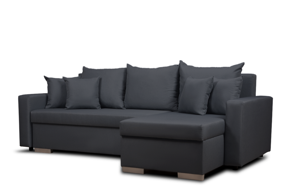 HALLIS Narożnik rozkładany (lewy/prawy) antracytowy - zdjęcie 2