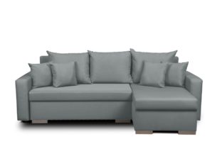 HALLIS, https://dev1-mda.konsimo.pl/kolekcja/hallis/ Narożnik rozkładany (lewy/prawy) jasny szary - zdjęcie