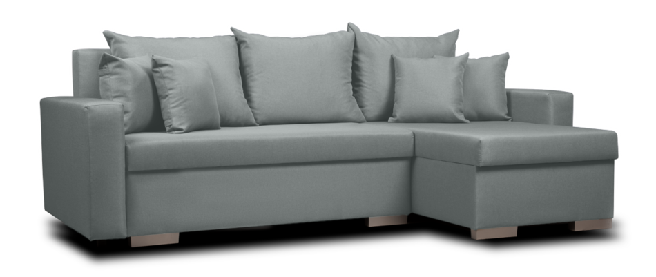 HALLIS Narożnik rozkładany (lewy/prawy) jasny szary - zdjęcie 2