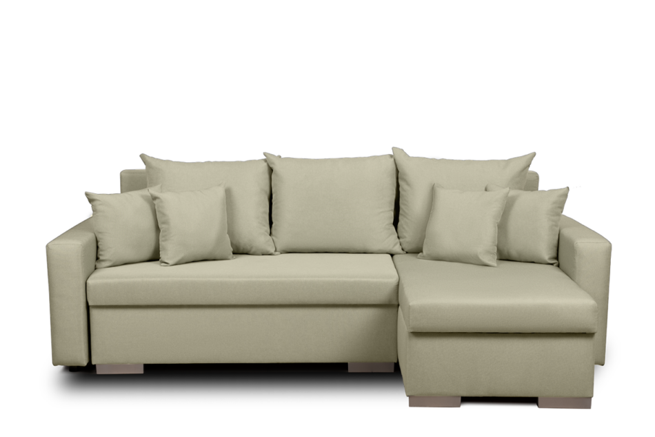 HALLIS Narożnik rozkładany (lewy/prawy) beżowy - zdjęcie 1