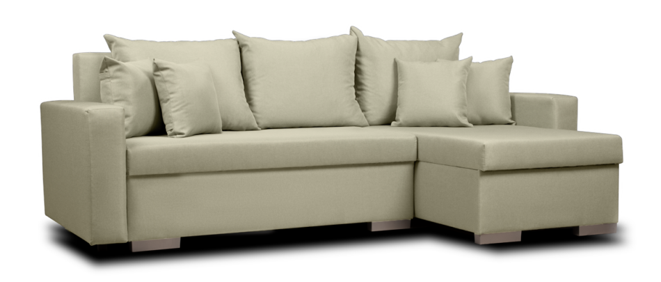 HALLIS Narożnik rozkładany (lewy/prawy) beżowy - zdjęcie 2