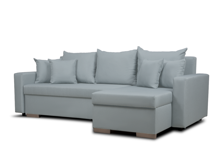 HALLIS Narożnik rozkładany (lewy/prawy) błękitny - zdjęcie 2