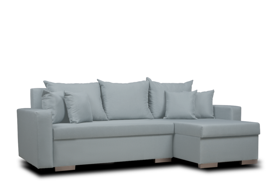 HALLIS Narożnik rozkładany (lewy/prawy) błękitny - zdjęcie 3