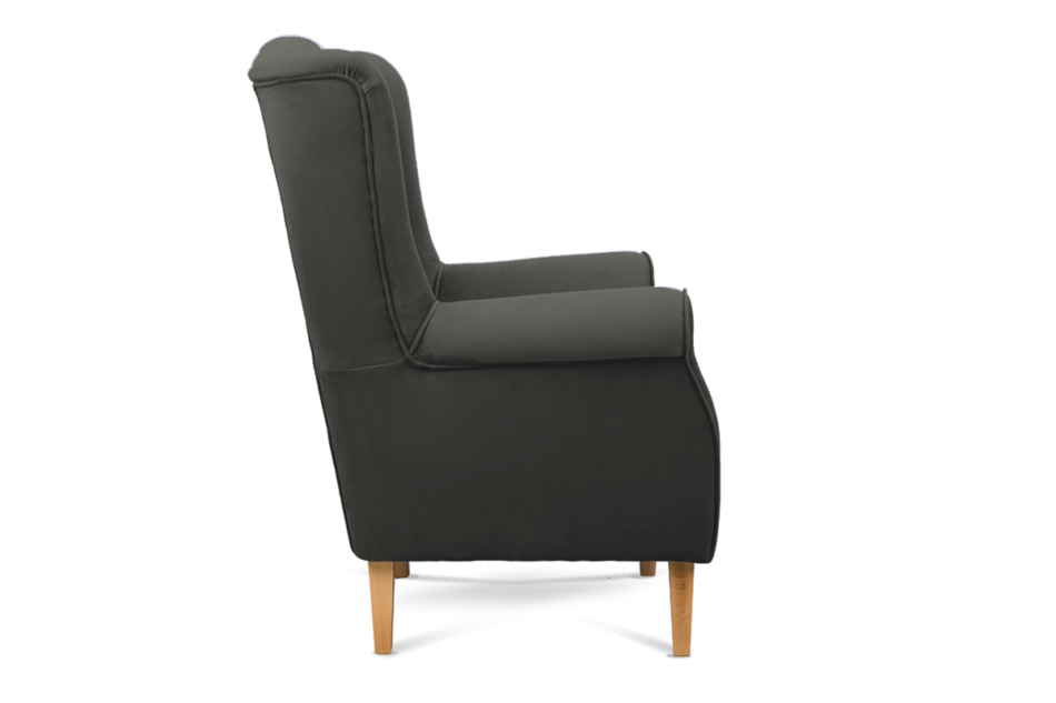 NIROS Fotel ciemny szary - zdjęcie 3