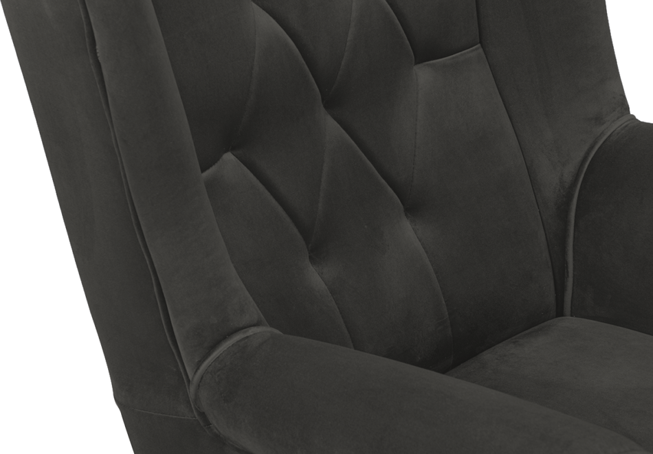 NIROS Fotel ciemny szary - zdjęcie 5