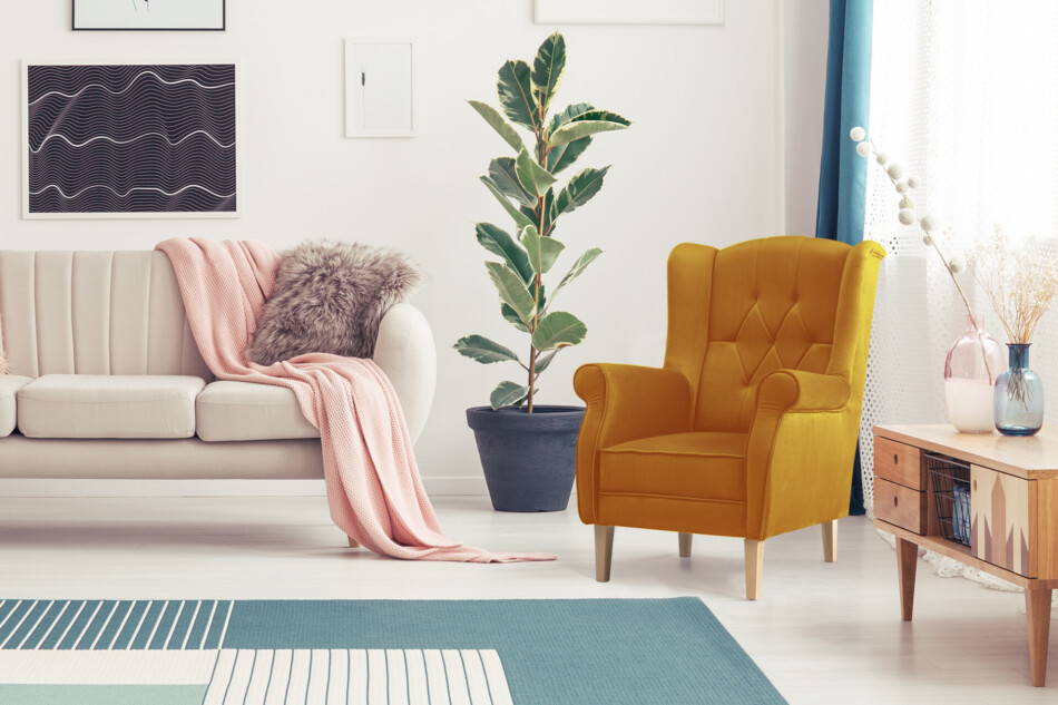 NIROS Fotel żółty - zdjęcie 1