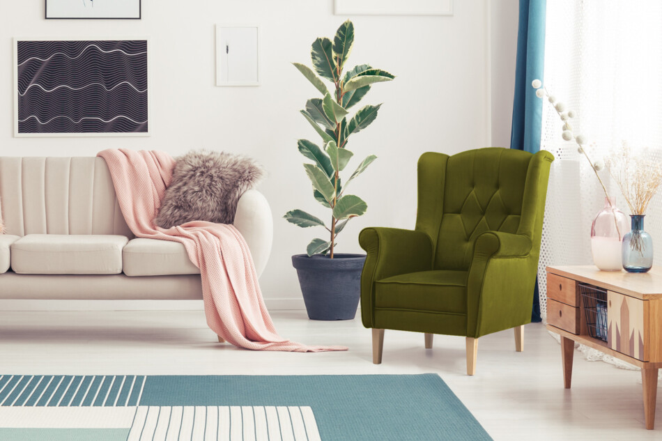 NIROS Fotel oliwkowy - zdjęcie 1