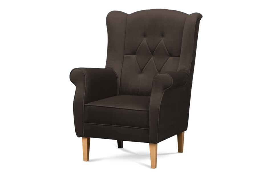 NIROS Fotel brązowy - zdjęcie 2