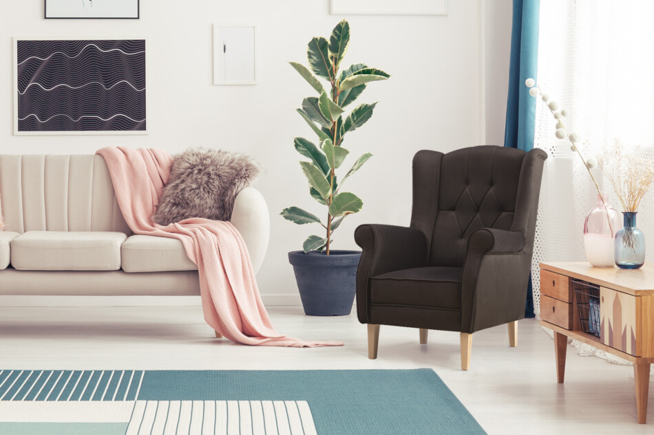 NIROS Fotel brązowy - zdjęcie 1