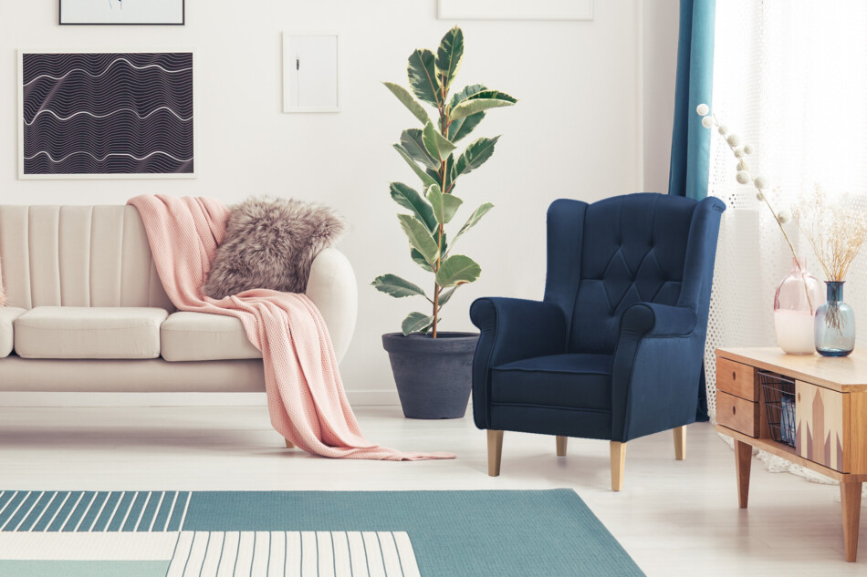 NIROS Fotel granatowy - zdjęcie 1