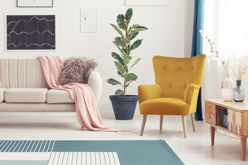 ACRIDO Fotel żółty - zdjęcie 5