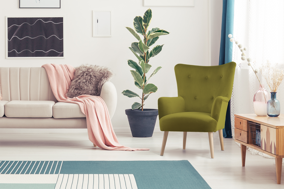 ACRIDO Fotel oliwkowy - zdjęcie 5