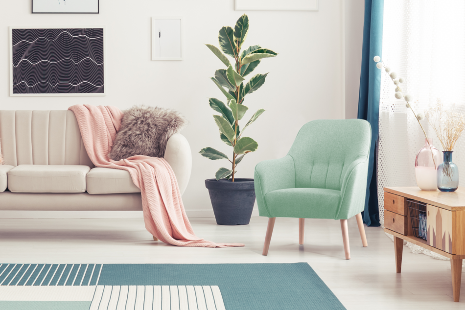 CUBOS Fotel miętowy - zdjęcie 5