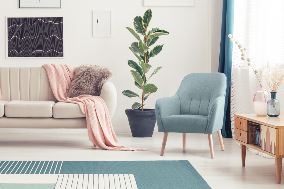 CUBOS Fotel niebieski - zdjęcie 5