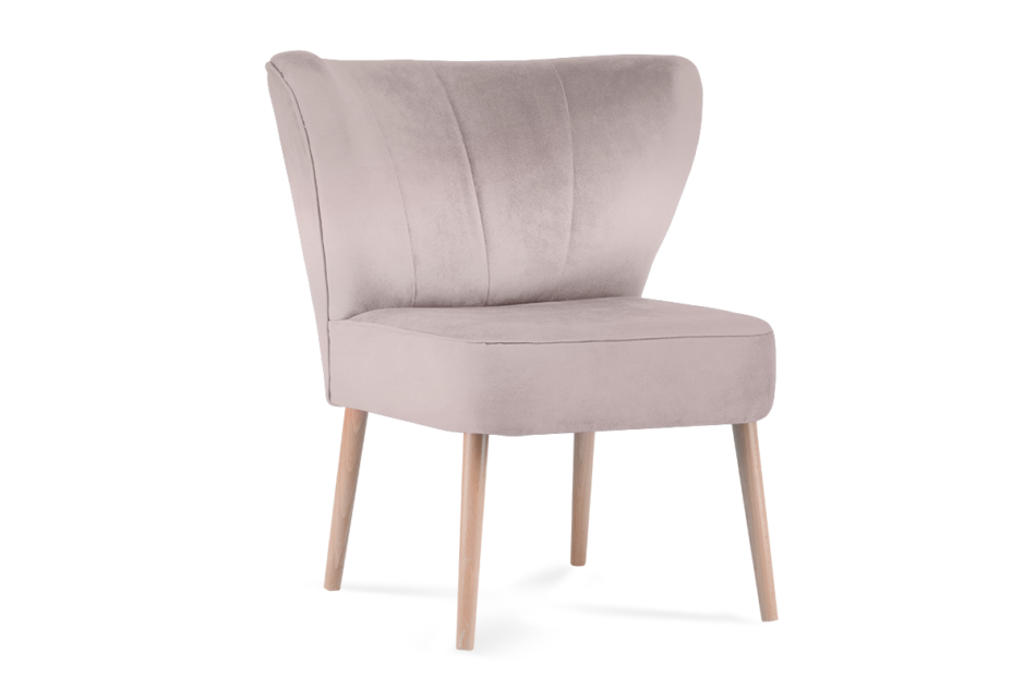 CLAVI Fotel jasny różowy - zdjęcie 1