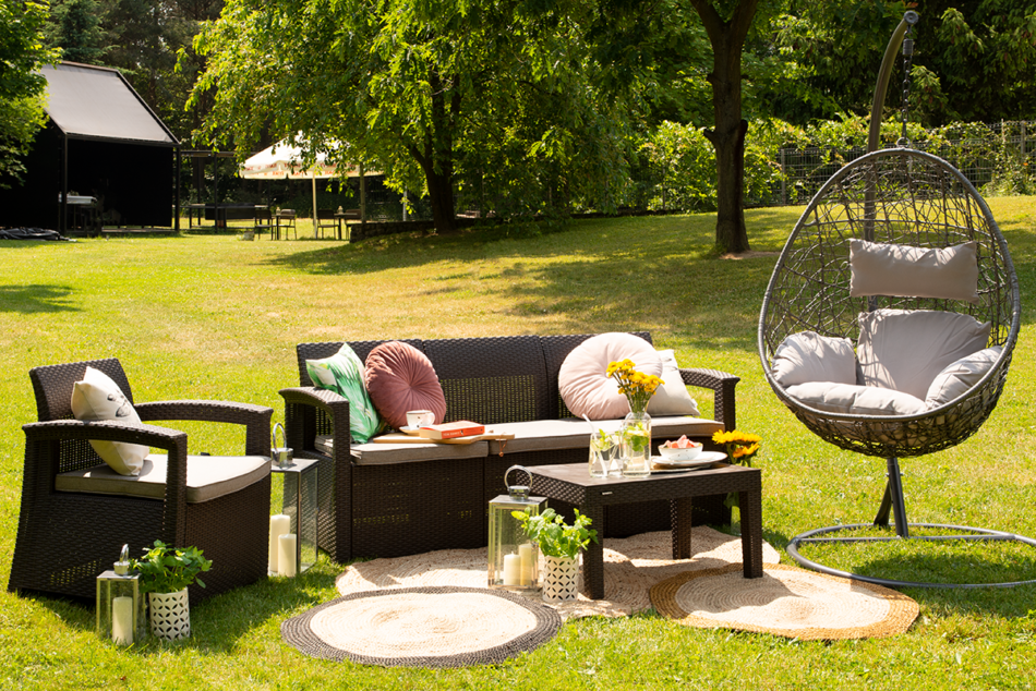 CULLUS Fotel wiszący szary/jasny szary - zdjęcie 7