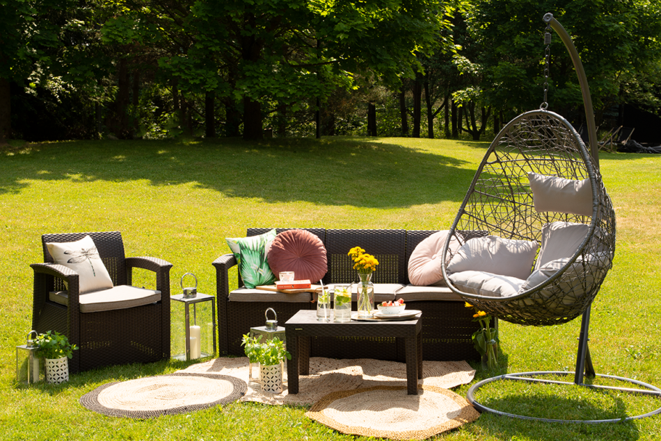 CULLUS Fotel wiszący szary/jasny szary - zdjęcie 6