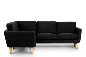 TAGIO, https://dev1-mda.konsimo.pl/kolekcja/tagio/ Czarny narożnik skandynawski lewy czarny - zdjęcie