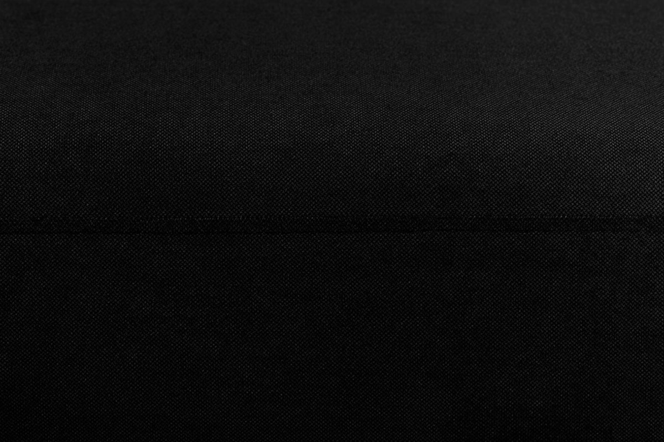 TAGIO Czarny skandynawski narożnik z pufą / otomaną lewy czarny - zdjęcie 3