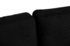 TAGIO Czarny skandynawski narożnik z pufą / otomaną lewy czarny - zdjęcie 3