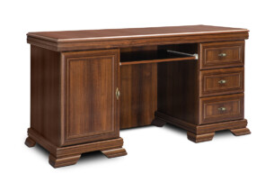 IMPERIO, https://dev1-mda.konsimo.pl/kolekcja/imperio/ Duże biurko z szufladami orzech orzech - zdjęcie