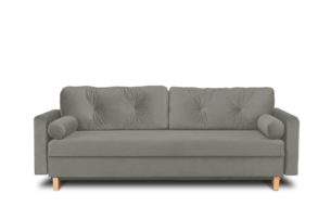 ERISO, https://dev1-mda.konsimo.pl/kolekcja/eriso/ Szara sofa welurowa 3 osobowa rozkładana szary - zdjęcie