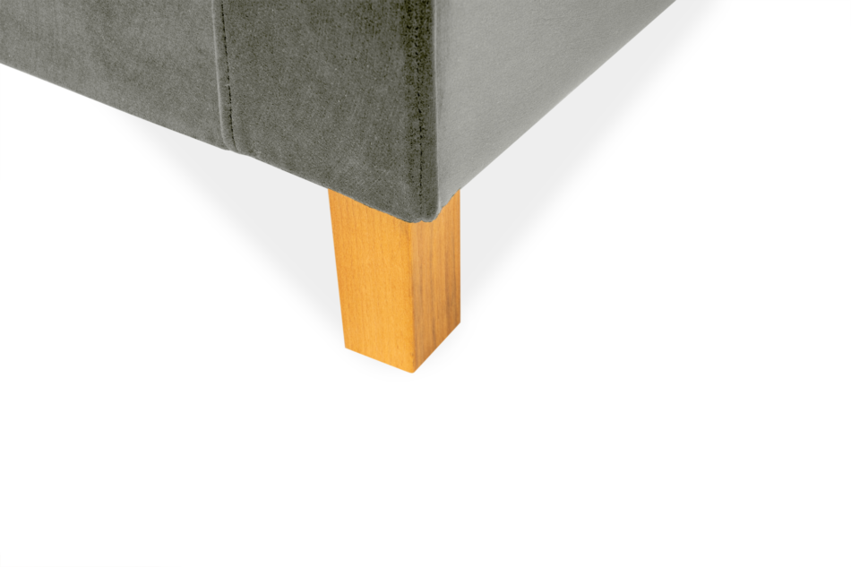 ERISO Szara sofa welurowa 3 osobowa rozkładana szary - zdjęcie 6