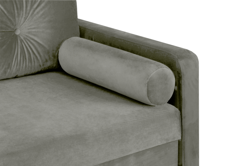 ERISO Szara sofa welurowa 3 osobowa rozkładana szary - zdjęcie 4